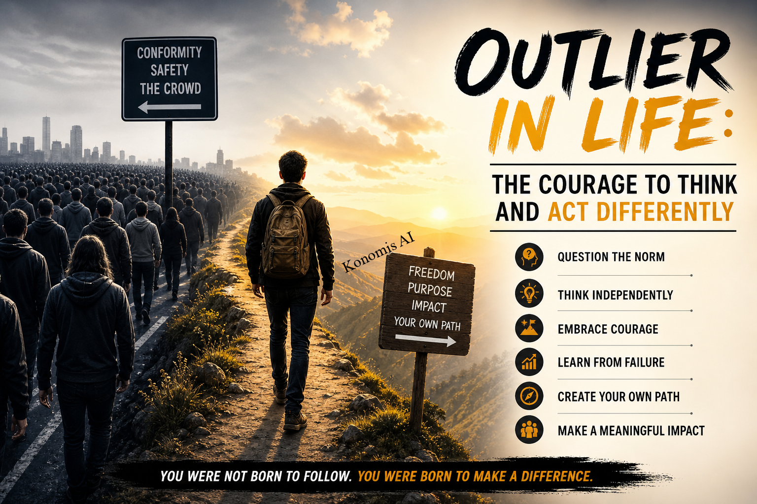 Outlier in Life: The Courage to Think and Act Differently